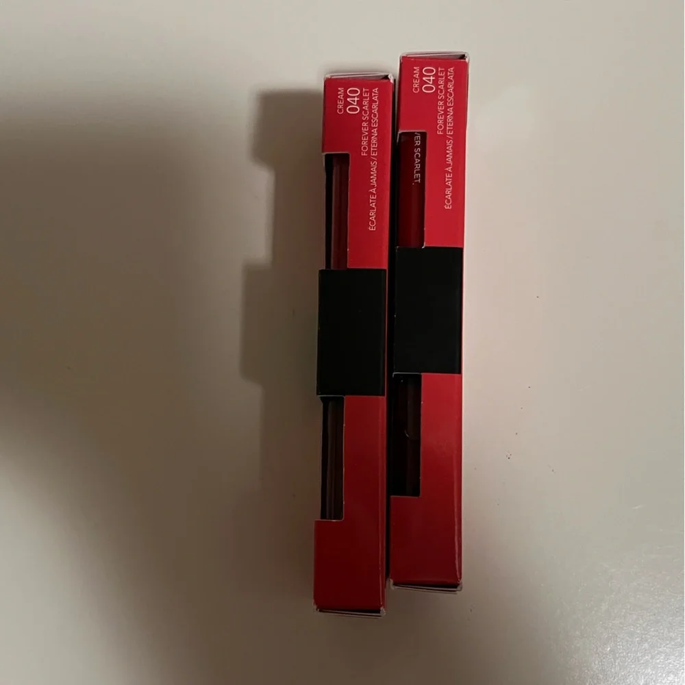 2 Revlon Colorstay Overtime 16 Hour Lipcolor Lipstick 040 Forever Scarlet